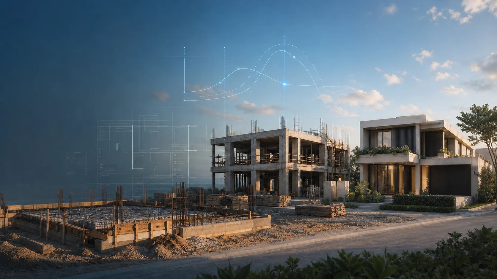 Residential project under construction